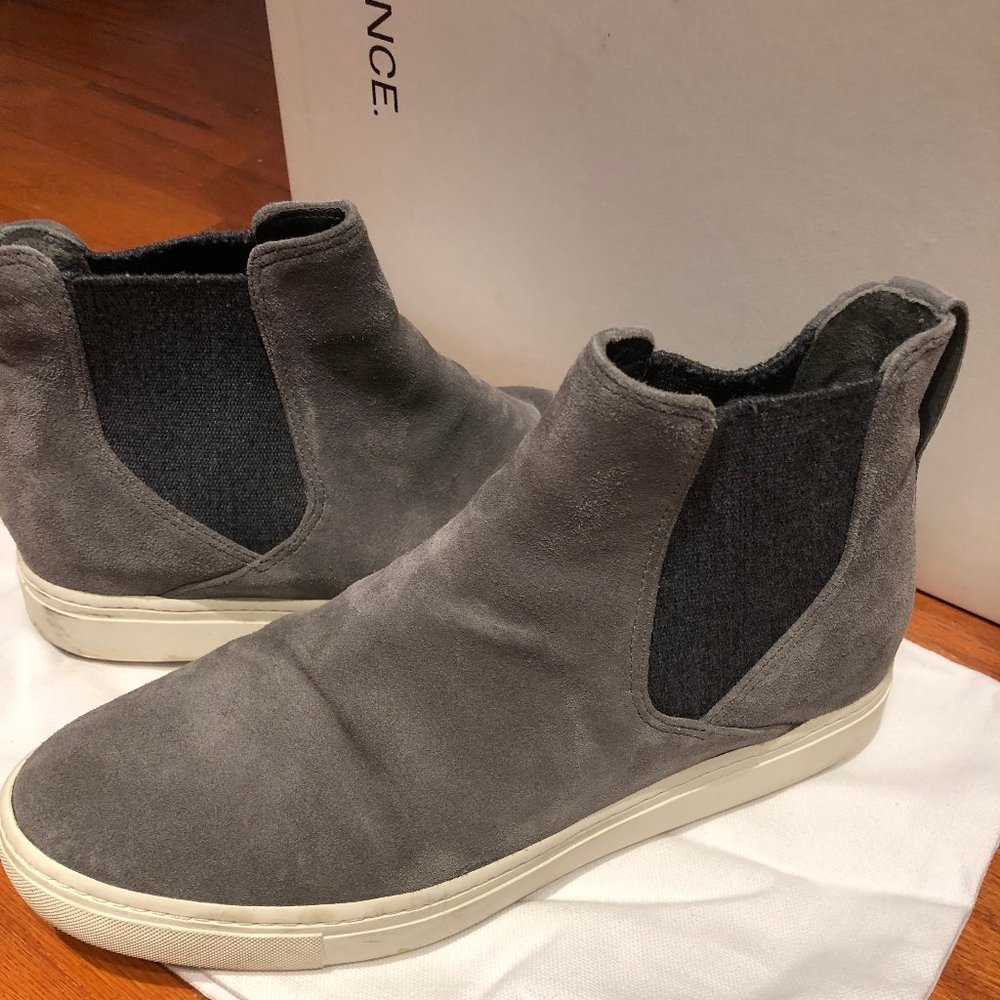 VINCE Newlyn Suede High-Top Skate Sneakers